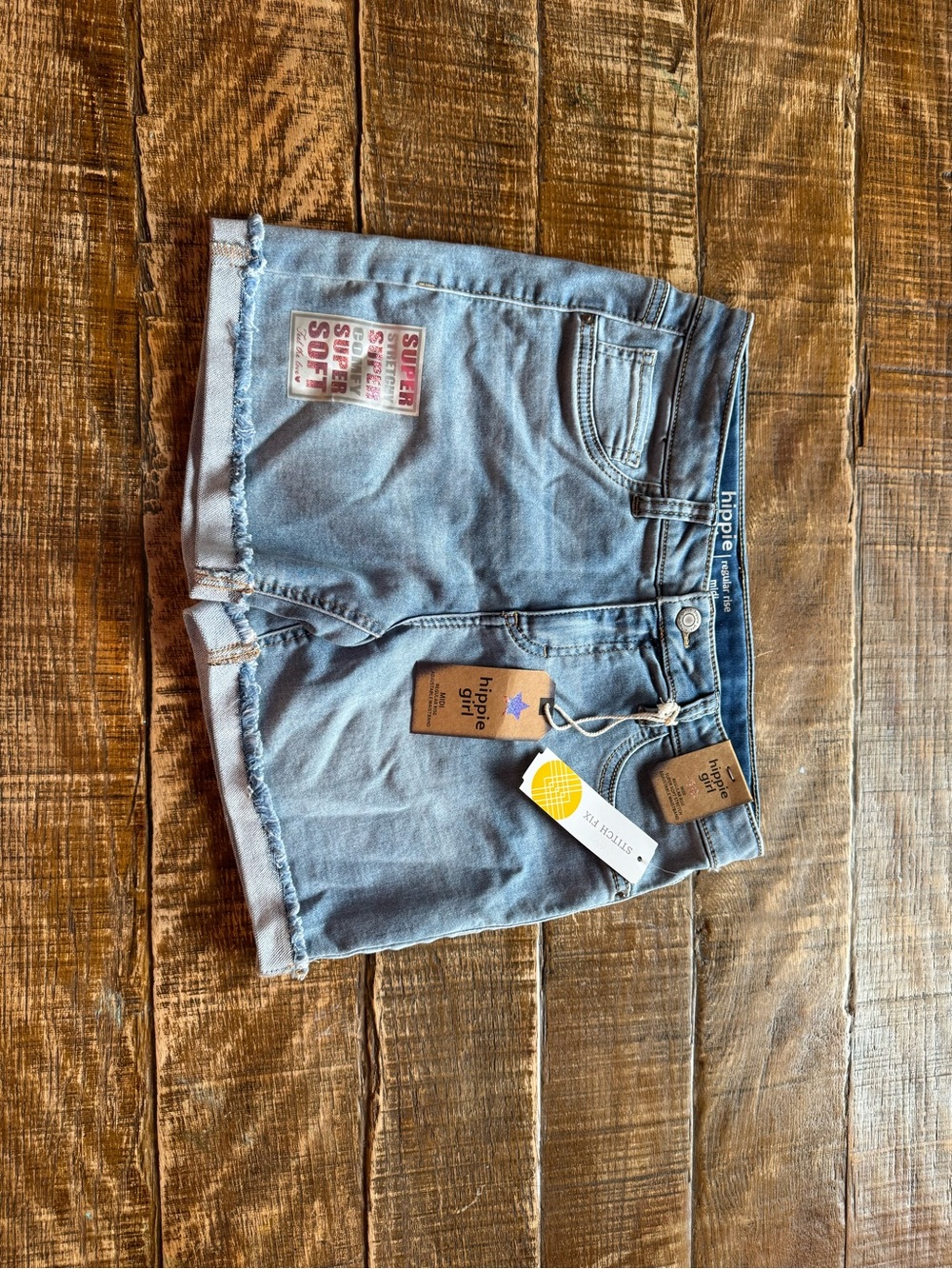 Light Blue Denim Cutoff Shorts